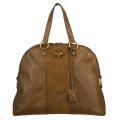 Yves Saint Laurent 'Muse' Brown Pebbled Leather Tote Bag