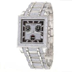 Wittnauer Men's 'Crystal' Stainless Steel with Swarovski Crystals Quartz Watch