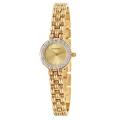 Wittnauer Women's 'Crystal' Yellow Goldplated Stainless Steel Quartz Watch