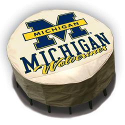 Michigan Wolverines Round Patio Set Table Cover