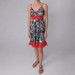 Journee Collection Juniors Cotton Geometric Empire Waist Dress