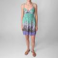 Journee Collection Junior's Cotton Floral Empire Waist Dress