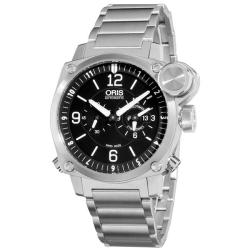 Oris Men's 'BC4 Flight Timer' Multiple Time Zone Stainless Steel Watch