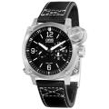 Oris Men's 'BC4 Flight Timer' Multiple Time Zone Leather Strap Watch
