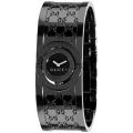 Gucci Women's 'Twirl' Black PVD Stainless Steel Bangle Watch
