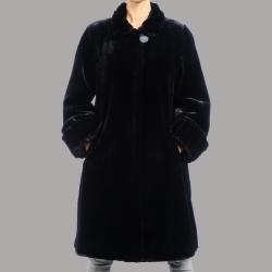 Nuage Women's Beaver Faux Fur Short Coat