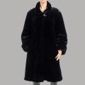 Nuage Women's Beaver Faux Fur Oversize Short Coat