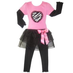 Ann Loren Girl's 'Ballerina Rocker' Tutu Set