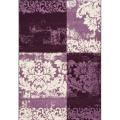 Alexa Euro Purple Floral Rug (5'3 x 7'7)