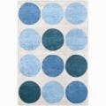 Hand-tufted Mandara Circles Wool Rug (5' X 8')