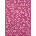Mandara Hand-tufted Pink Floral Wool Rug (9' x 13')
