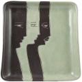 Mara Stoneware Square Rectangle Profiles Platter (Mexico)