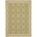 Indoor/ Outdoor Green/ Creme Rug (8' x 11'2)