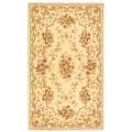 Handmade Paradise Bouquet Ivory Wool and Silk Runner (2'6 x 4'6)