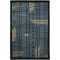 Hand-knotted Gabeh Oceans Blue Wool Rug (7'6 x 9'6)