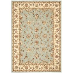 Majesty Extra Fine Light Blue/ Cream Rug (4' x 6')