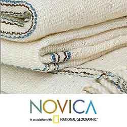 Cotton 'Rivers' Throw Blanket (Thailand)