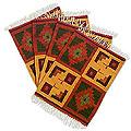 Set of 4 Handcrafted Wool 'Pukio' Placemats (Peru)