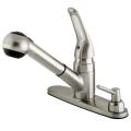 Single Loop Pull-out Handle Satin Nickel Kitchen Faucet