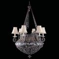 Authority on English ironstone Grand 12-light English Bronze Chandelier