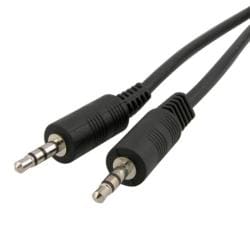 12-foot Black 3.5mm Male to Male Stereo Audio Cable