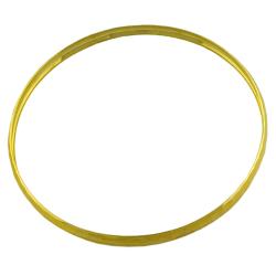 14k Yellow Gold 5-mm Diamond-cut Slip-on Bangle Bracelet