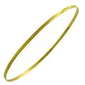 14k Yellow Gold 2-mm Diamond-cut Slip-on Bangle Bracelet