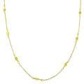 Fremada 14k Yellow Gold Twist Station Necklace
