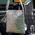 Recycled Metalized Wrapper 'Moonlight' Medium Shoulder Bag (Guatemala)