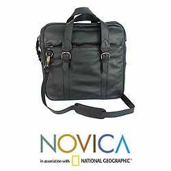 Leather 'Passages' Travel Bag (Mexico)
