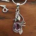 Sterling Silver 'Elixir' Amethyst Necklace (India)