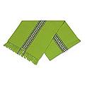 Handcrafted Cotton 'Lime Tree' Table Runner (Guatemala)