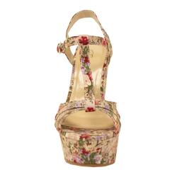 Oceanstar Women's Floral Wedge Sandals
