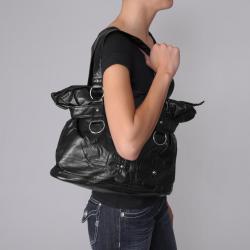 Journee Collection Double Handle Flower Accent Handbag