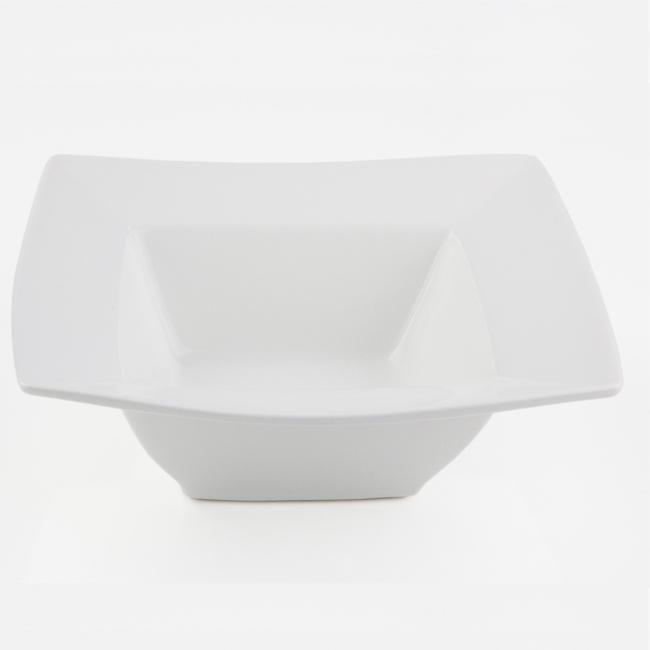 Infinity White Fresco Square Bowls (Case of 36) 