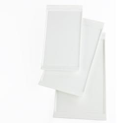 Infinity Scroll Rectangle Platters (Case of 36)