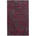 Set of 2 Handmade Alexa Pino Burgundy Floral Fantasy Rugs (5' x 8')