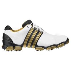 Adidas Men's Tour 360 4.0 White/ Black/ Gold Golf Shoes