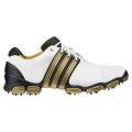 Adidas Men's Tour 360 4.0 White/ Black/ Gold Golf Shoes