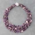 Amethyst and Quartz Collared Toggle Necklace (Philippines)