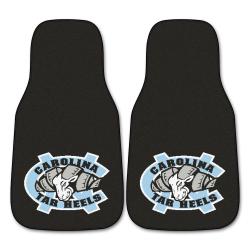 Fanmats UNC North Carolina 2-piece Carpeted Nylon Car Mats