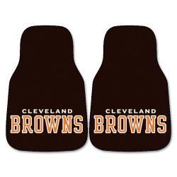 Fanmats Cleveland Browns 2-piece Carpeted Car Mats