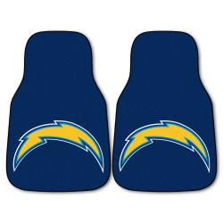 Fanmats San Diego Chargers 2-piece Carpeted Car Mats