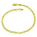 14k Yellow Gold 7.75-inch Textured Charm Bracelet
