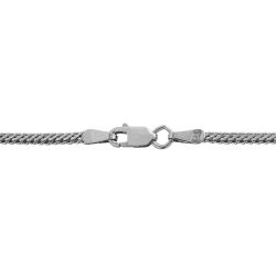 10k White Gold 18-inch Octagonal Snake Chain