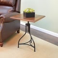 Morgan Chestnut/ Black Adjustable End Table