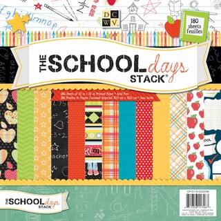 Back To School Paper Stack 12"X12"-180 Sheets