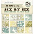 My Mind's Eye Six By Six Paper Pad 24/Sheets-Meadow