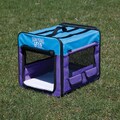 Guardian Gear Purple/ Turquoise Extra-small Collapsible Dog Crate