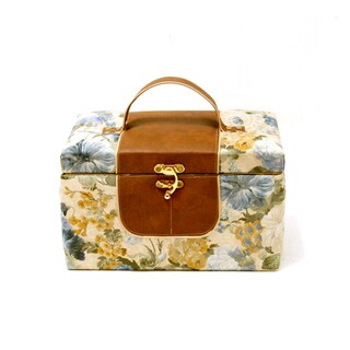 English Cottage Garden Medium Rectangular Sewing / Craft Box